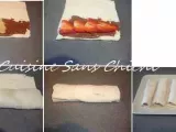 Etape 3 - Petits roulés de pain perdu aux fraises et nutella.