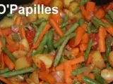 Etape 3 - Jardinière de haricots verts, carottes et pommes de terre
