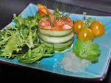 Etape 6 - Tartare de saumon frais aux asperges, gel de citron vert