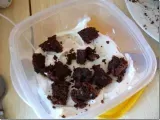 Etape 4 - Comment recycler un gâteau au chocolat raté en délicieuse crème glacée gourmande!!