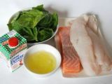 Etape 1 - Mousseline de lotte au saumon et basilic