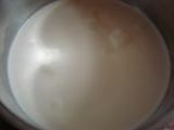 Etape 1 - Panna-cotta au babeurre, agar-agar et sauce caramel