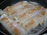 Etape 6 - Linguini au cabillaud et aux scampis, sauce au poisson