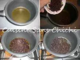Etape 1 - Gâteau de riz crémeux au caramel et aux raisins secs.