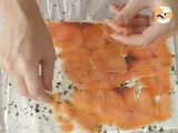 Etape 4 - Roulés feuilletés apéritifs saumon basilic