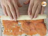 Etape 5 - Roulés feuilletés apéritifs saumon basilic