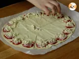 Etape 3 - Mini croissants apéritif (pizza au jambon et fromage)