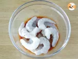 Etape 2 - Brochettes de crevettes sauce chinoise