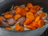 Etape 1 - Mijoté de joues de porc aux champignons et carottes