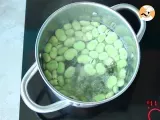 Etape 2 - Salade de fèves aux lardons