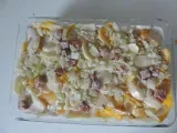 Etape 4 - Gratin de pommes de terre, potiron, bacon et lardons