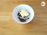 Etape 1 - Moelleux bi-goût chocolat/vanille et cœur chocolat
