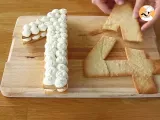 Etape 9 - Tarte chiffres ou number cake
