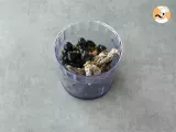 Etape 1 - Tapenade rapide aux olives noires