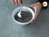 Etape 1 - Pudding de graines de chia au kiwi