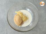 Etape 1 - Gâteau au yaourt de soja et compote de pommes (vegan et sans gluten)