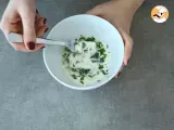 Etape 2 - Concombre sauce au yaourt