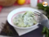 Etape 4 - Concombre sauce au yaourt