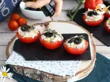 Etape 4 - Tomates farcies au thon, fromage frais et aux olives