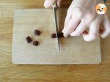 Etape 1 - Sucettes pour chocolat chaud: chocolat noir + Carambar