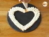 Etape 8 - Heart cake au Kinder - Tarte cœur au Kinder
