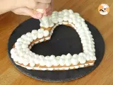 Etape 9 - Heart cake au Kinder - Tarte cœur au Kinder