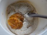 Etape 2 - Amaretti aux noisettes et confiture de clémentine, sans farine et sans beurre