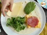 Etape 3 - Wrap grillé façon brunch - Tortilla Wrap Hack
