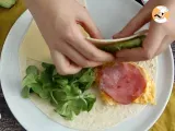 Etape 4 - Wrap grillé façon brunch - Tortilla Wrap Hack
