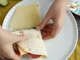 Etape 5 - Wrap grillé façon brunch - Tortilla Wrap Hack