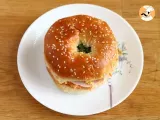 Etape 4 - Sandwich bagel dinde, coleslaw, oeuf dur