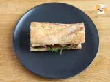 Etape 4 - Sandwich au magret fumé, tomates séchées, roquette et balsamique