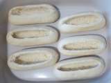Etape 1 - Les egg boats jambon fromage