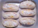 Etape 8 - Les egg boats jambon fromage