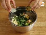 Etape 3 - Salade de vermicelles, crevettes, avocat, oeuf et coriandre
