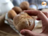 Etape 8 - Petits pains sans pétrissage - Résultat croustillant et moelleux!