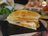 Etape 6 - Sandwich express à l'omelette - French toast omelette sandwich - Egg sandwich hack