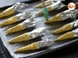 Etape 4 - Carottes feuilletées trop mignonnes pour l'apéro de Pâques: fromage de chèvre et tomates séchées