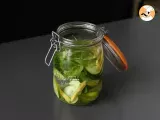Etape 4 - Eau aromatisée maison au concombre, citron vert, menthe et gingembre