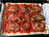 Etape 4 - Pizza jambon, chorizo, champignons, fromage, tomate