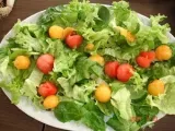 Etape 3 - Assiette de salade légère aux scampis, pastèque et melon