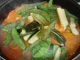 Etape 4 - Dés de poulet aux légumes en sauce + riz