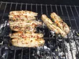 Etape 2 - Filets de sardines marinés au BBQ, tagliatelles de courgettes