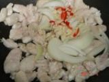 Etape 1 - Poulet aux noix de cajou ( chinois) et boeuf aux oignons + photos de Talia
