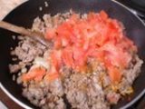 Etape 2 - Tranches d'aubergines à la viande et sauce blanche
