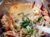 Etape 3 - Soupe de crevettes au curry vert et au lait de coco