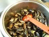 Etape 1 - Soupe de moules en écume de safran
