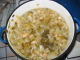 Etape 5 - Soupe de légumes en vert et blanc sans féculents (M)