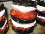 Etape 7 - Millefeuille d'aubergines à la tomate et à la mozzarella