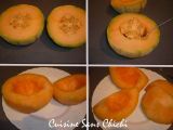 Etape 2 - Carpaccio de melon au sirop de verveine et porto